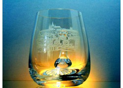 Bierkrug aus Glas Prag