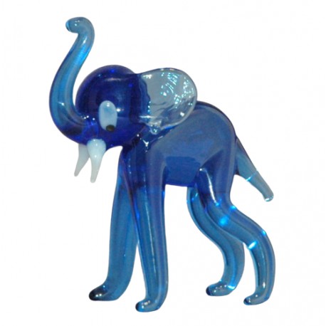 Elefant blau www.sklenenevyrobky.cz