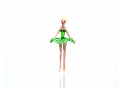 Figurine dancer-ballerinas in green dress www.sklenenevyrobky.cz