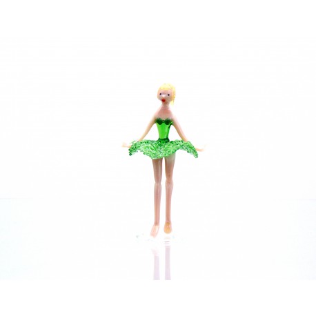 Figurine dancer-ballerinas in green dress www.sklenenevyrobky.cz