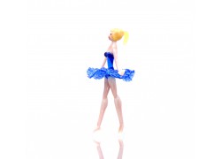 Figurine dancer-ballerinas in blue dress www.sklenenevyrobky.cz