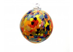 Colored glass ball 8 cm www.sklenenevyrobky.cz