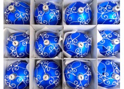 Christmas balls set of 12 pieces, balls 7 cm www.sklenenevyrobky.cz