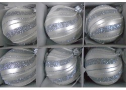 Christmas balls set of 6 pieces, balls 6 cm