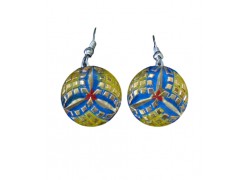 Glass earrings www.sklenenevyrobky.cz