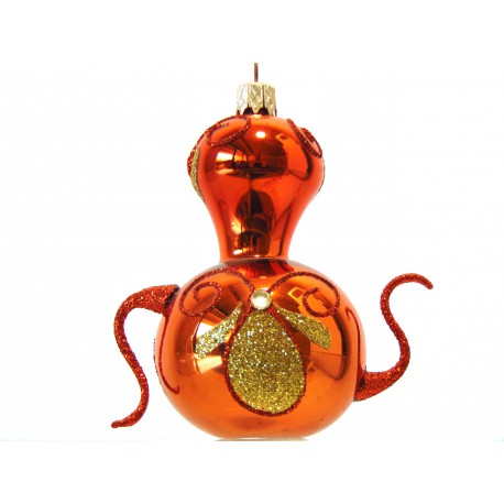 Christmas ornament, Teapot www.sklenenevyrobky.cz