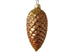 Christmas ornament, pine cone www.sklenenevyrobky.cz