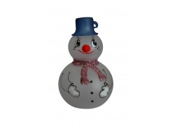 Snowman christmas decoration www.sklenenevyrobky.cz