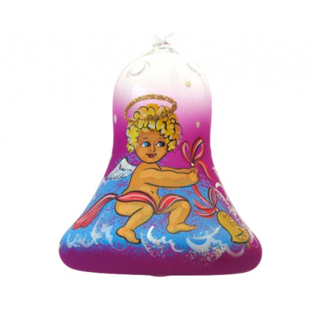 Candle bell with stand 120 mm www.sklenenevyrobky.cz