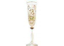 Champagnergläser 18 Jahre www.sklenenevyrobky.cz