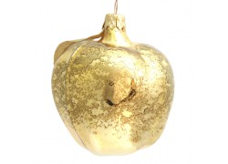 Christmas ornament, Golden Apple www.sklenenevyrobky.cz