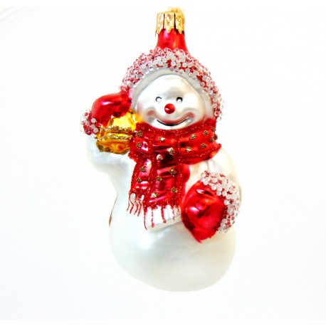 Weihnachtsformen Schneemann mit einer Glocke
