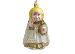 Christmas ornament, Prague's Infant Jesus www.sklenenevyrobky.cz