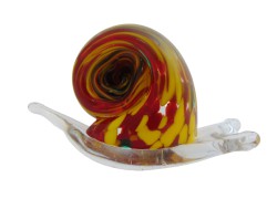 Snail, paperweight, decoration  7cmx5cmx2,5cm www.sklenenevyrobky.cz