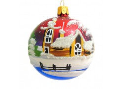 Christmas ball 8cm/6ks www.sklenenevyrobky.cz