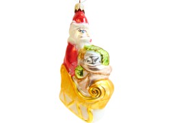 Christmas ornaments - Saint Nicholas with the gifts  www.sklenenevyrobky.cz