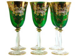 Glass Angela 250ml 6pcs enamelled wine glasses  www.sklenenevyrobky.cz