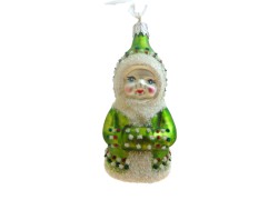 Christmas ornament, Eskimo with muff www.sklenenevyrobky.cz