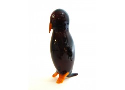 Penguin made of blown glass  www.sklenenevyrobky.cz