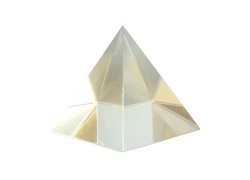 Pyramida křišťálová  70 mm čirá