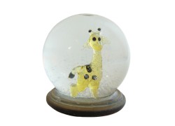 Snow globe 8cm - giraffe www.sklenenevyrobky.cz