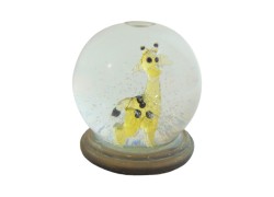 Snow globe 8cm - giraffe www.sklenenevyrobky.cz