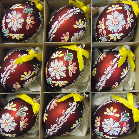 Easter glass eggs 9pcs. www.sklenenevyrobky.cz