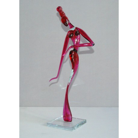 African woman 33cm   www.bohemia-glass-products.com