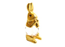 Tin figurine of a hare  www.sklenenevyrobky.cz