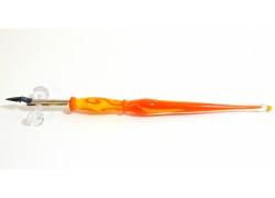 Glasstift mit Redisper 18cm Orange  www.sklenenevyrobky.cz