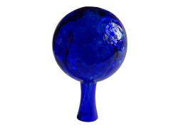 Fence glass ball 12cm blue www.sklenenevyrobky.cz