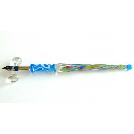 Glasstift mit Redisper 18cm blau www.sklenenevyrobky.cz