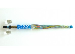 Glasstift mit Redisper 18cm blau www.sklenenevyrobky.cz