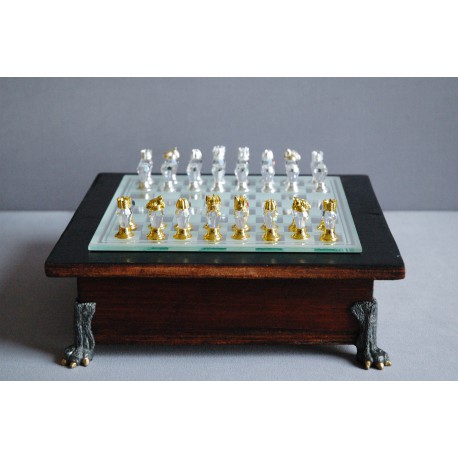 Skleněné šachy broušené 500/11 L 18x18 cm