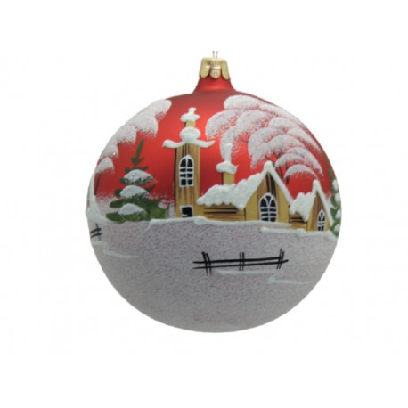 Vánoční koule 15cm,  vánoční dekor, zlatá www.sklenenevyrobky.cz