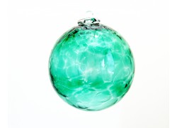 Glass ball 10cm metallic shiny  www.sklenenevyrobky.cz