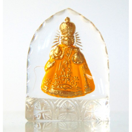 Infant Jesus of Prague from glass 3x4cm www.sklenenevyrobky.cz