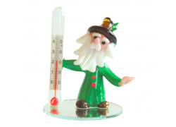 Herr der Berge mit Thermometer www.glas-produkte.com