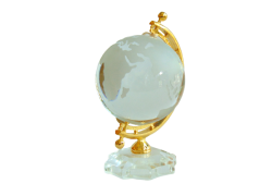 Glass globe, clear glass, 10 cm www.bohemia-glass-products.com