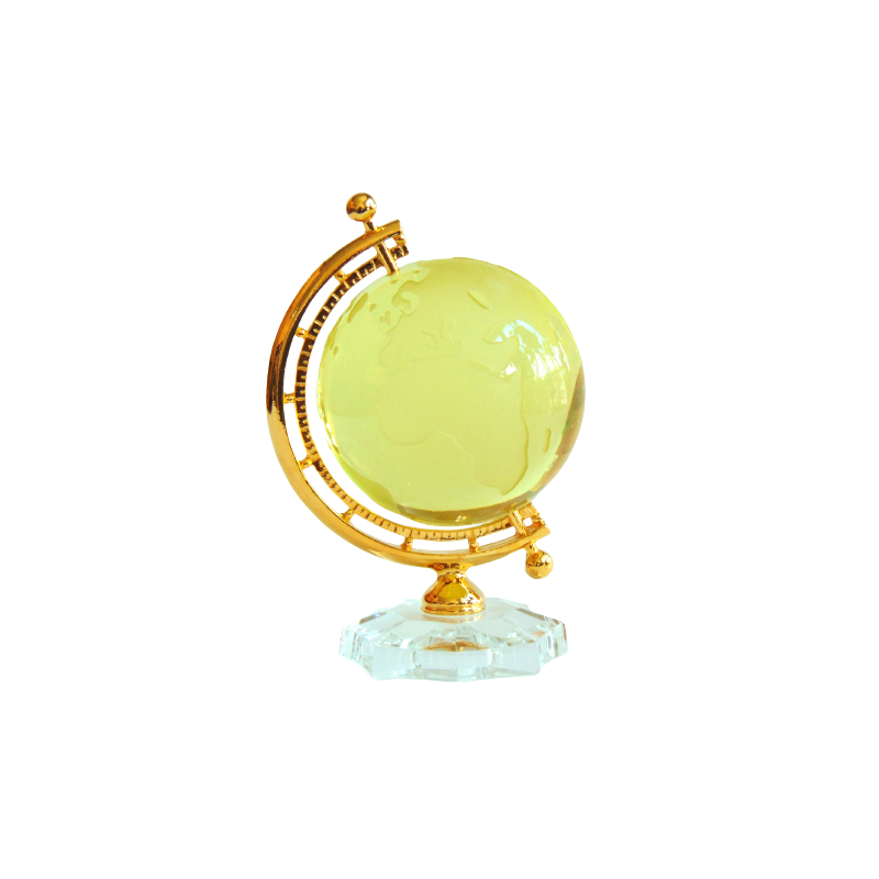 Globe, clear glass - to yellow 10cm
www.bohemia-glass-products.com