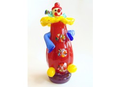 Clown, glass figure red www.bohemia-glass-products.com
