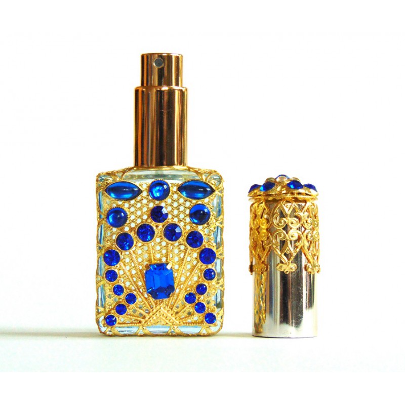 Perfume bottle with spray www.bohemia-glass-products.com