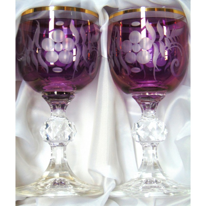 Glass of Claudia on Aperitif - 2pcs, purple