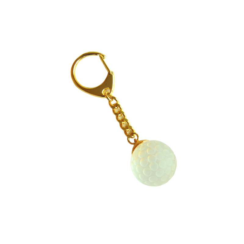 Keychain - Golf ball www.bohemia-glass-products.com