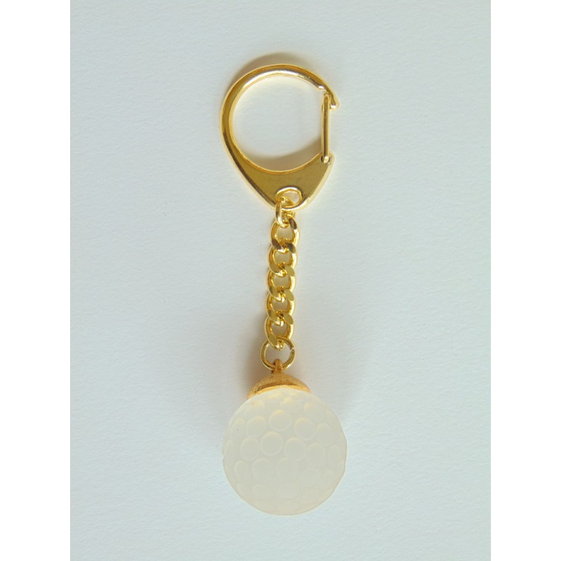 Keychain - Golf ball www.bohemia-glass-products.com