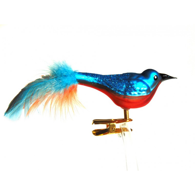 Christmas bird small hummingbird 3027 www.bohemia-glass-products.com