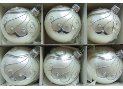 Christmas ball 7cm - 6pcs/3704