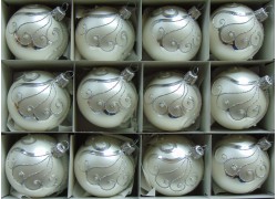 Christmas ball 6cm - 12pcs/1459 www.bohemia-glass-products.com