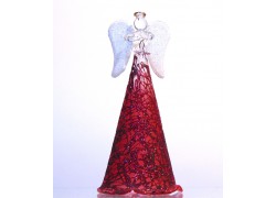 Angel 15cm made of glass wine decor www.bohemia-glass-products.com