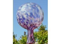 Garden glass ball 15cm blueberry www.bohemia-glass-products.com